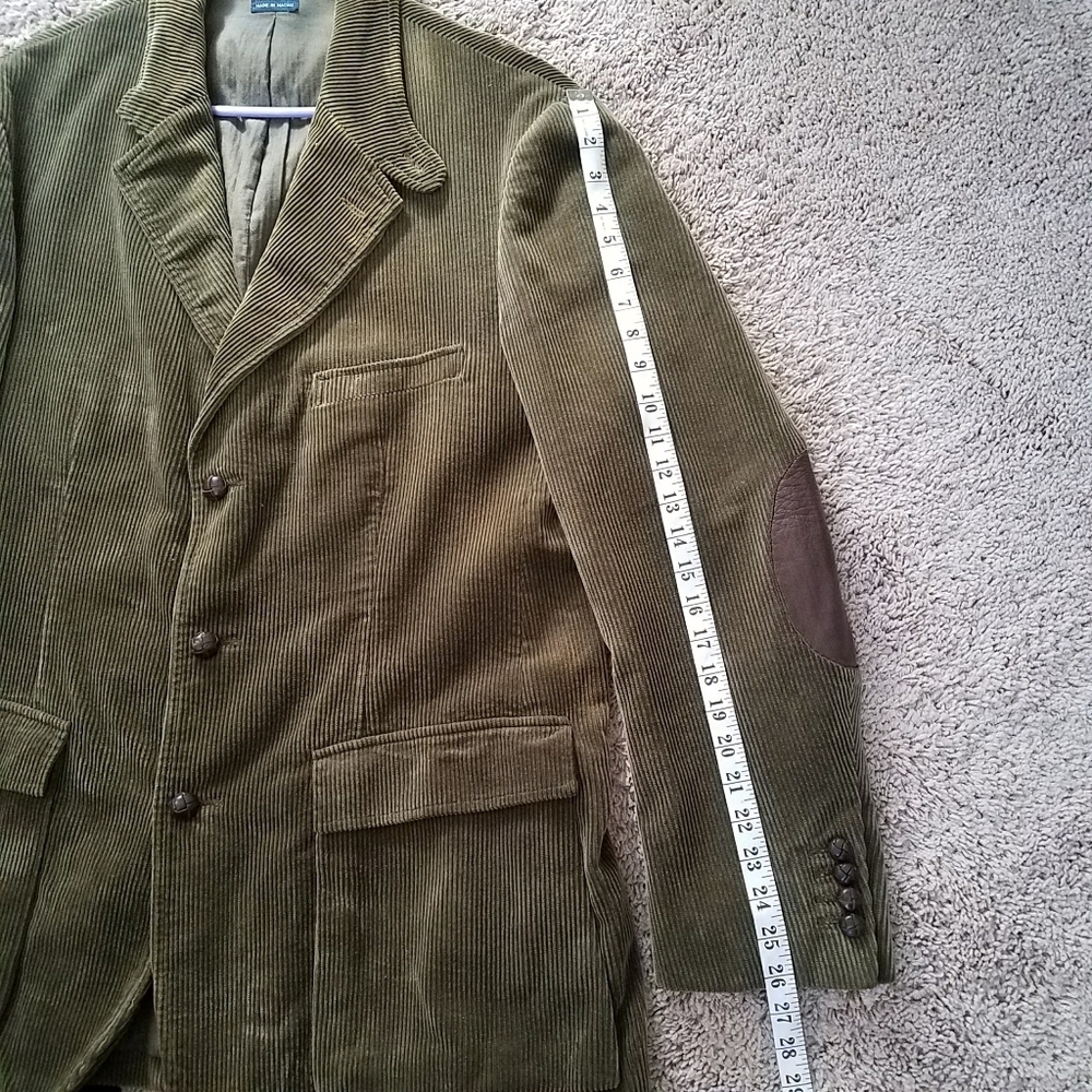 Ralph Lauren Men's Corduroy/Leather Blazer - Picture 13 of 13